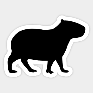 Capybara Silhouette Sticker